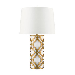 Lampa stołowa Arabella - 1 źródło światła - Postarzane złoto GN-ARABELLA-TL-G