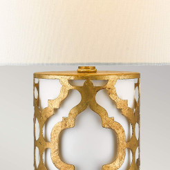 Lampa stołowa Arabella - 1 źródło światła - Postarzane złoto GN-ARABELLA-TL-G