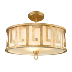 Lampa wisząca Lemuria - 3 źródła światła - Postarzane złoto GN-LEMURIA-P-L