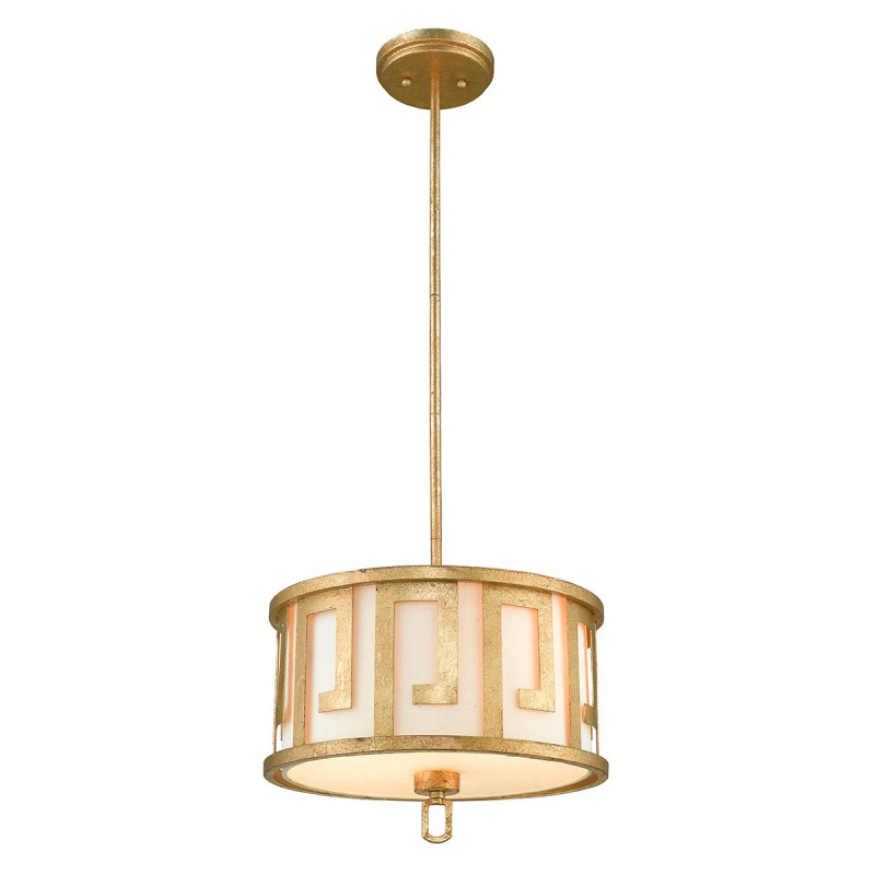 Średnia lampa wisząca Lemuria - 2 źródła światła - Postarzane złoto GN-LEMURIA-P-M