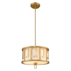 Średnia lampa wisząca Lemuria - 2 źródła światła - Postarzane złoto GN-LEMURIA-P-M