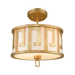 Średnia lampa wisząca Lemuria - 2 źródła światła - Postarzane złoto GN-LEMURIA-P-M
