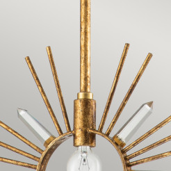 Lampa wisząca Sun King - 1 źródło światła - Złoty GN-SUN-KING-P-G