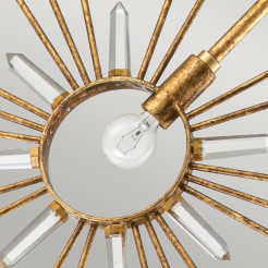 Lampa wisząca Sun King - 1 źródło światła - Złoty GN-SUN-KING-P-G