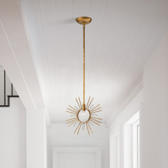 Lampa wisząca Sun King - 1 źródło światła - Złoty GN-SUN-KING-P-G
