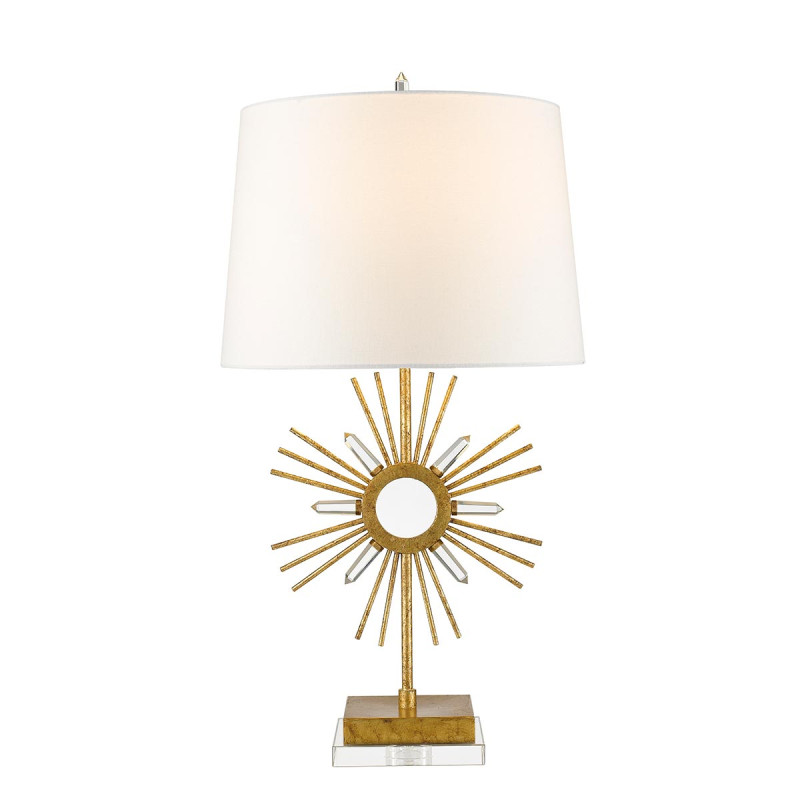 Lampa stołowa Sun King - 1 źródło światła - Postarzane złoto GN-SUN-KING-TL