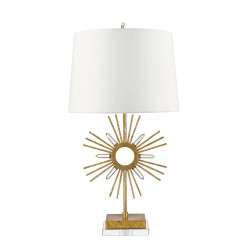 Lampa stołowa Sun King - 1 źródło światła - Postarzane złoto GN-SUN-KING-TL