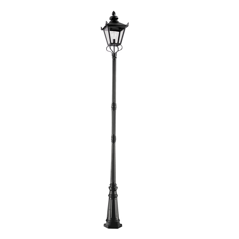 Latarnia uliczna Grampian - 1 źródło światła - Czarny GP1-BLACK