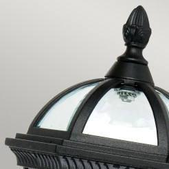 Latarnia naścienna Ledbury - 1 źródło światła - Czarny GZH-LB1