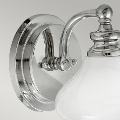 Kinkiet Ainsley - 1 źródło światła - Polerowany chrom HK-AINSLEY1-BATH