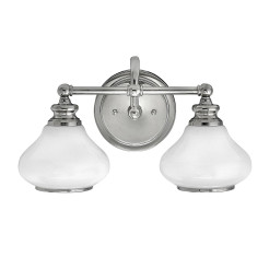 Kinkiet Ainsley - 2 źródła światła - Polerowany chrom HK-AINSLEY2-BATH