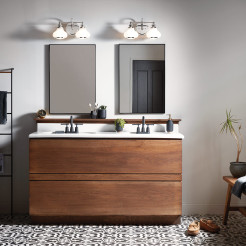 Kinkiet Ainsley - 2 źródła światła - Polerowany chrom HK-AINSLEY2-BATH