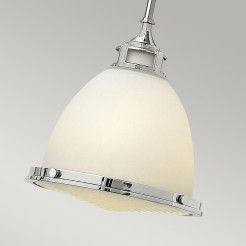 Średnia lampa wisząca Amelia - 1 źródło światła - Chrom HK-AMELIA-P-M-CM