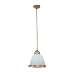 Średnia lampa wisząca Amelia - 1 źródło światła - Klasyczny mosiądz HK-AMELIA-P-M-HB