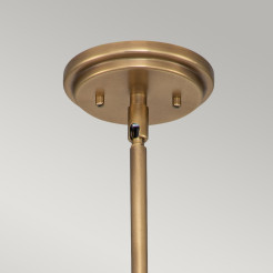 Średnia lampa wisząca Amelia - 1 źródło światła - Klasyczny mosiądz HK-AMELIA-P-M-HB