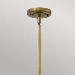 Średnia lampa wisząca Amelia - 1 źródło światła - Brązowy, ciemnobrązowy HK-AMELIA-P-M-RB