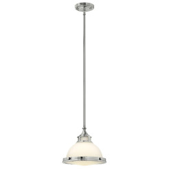 Mała lampa wisząca Amelia - 1 źródło światła - Chrom HK-AMELIA-P-S-CM