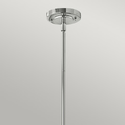 Mała lampa wisząca Amelia - 1 źródło światła - Chrom HK-AMELIA-P-S-CM