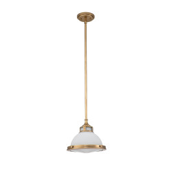 Mała lampa wisząca Amelia - 1 źródło światła - Klasyczny mosiądz HK-AMELIA-P-S-HB