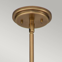 Mała lampa wisząca Amelia - 1 źródło światła - Klasyczny mosiądz HK-AMELIA-P-S-HB