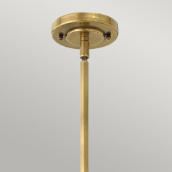 Mała lampa wisząca Amelia - 1 źródło światła - Brązowy, ciemnobrązowy HK-AMELIA-P-S-RB