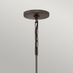 Lampa wisząca Astrid - 3 źródła światła - Matowy brąz, złoty HK-ASTRID-3P