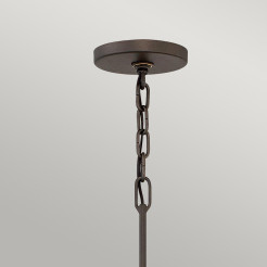 Lampa wisząca Astrid - 5 źródeł światła - Matowy brąz, złoty HK-ASTRID-5P