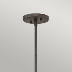 Mała lampa wisząca Astrid - 1 źródło światła - Matowy brąz, złoty HK-ASTRID-MP