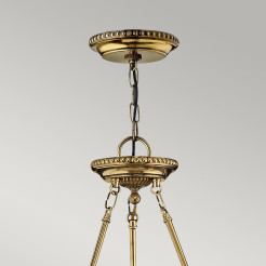 Duża lampa wisząca Cambridge - 3 źródła światła - Oksydowany mosiądz HK-CAMBRIDGE-P-L