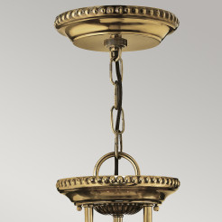 Mała lampa wisząca Cambridge - 3 źródła światła - Oksydowany mosiądz HK-CAMBRIDGE-P-S