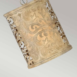 Mała lampa wisząca Carabel - 1 źródło światła - Szampański HK-CARABEL-P-A