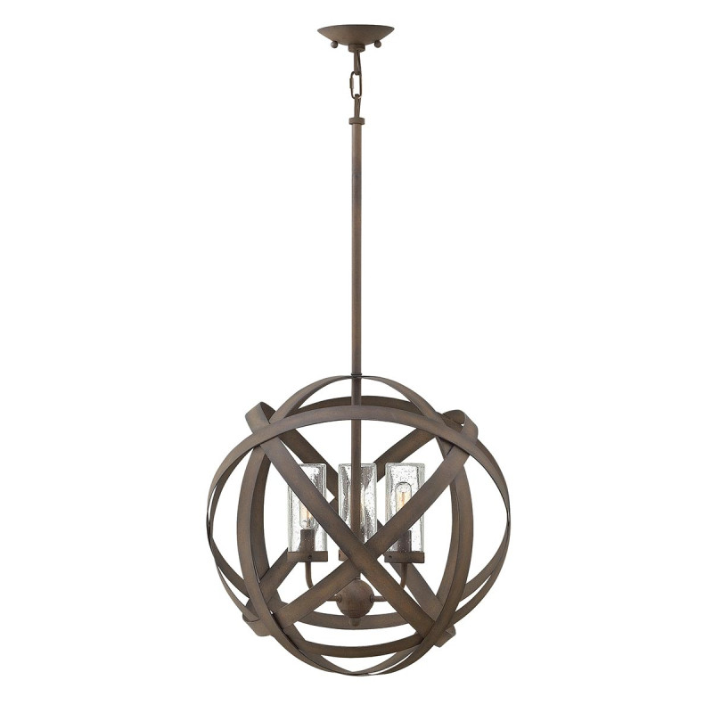 Lampa wisząca Carson - 3 źródła światła - Vintage żelazo HK-CARSON-3P