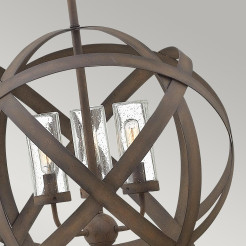 Lampa wisząca Carson - 3 źródła światła - Vintage żelazo HK-CARSON-3P