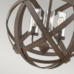 Lampa wisząca Carson - 3 źródła światła - Vintage żelazo HK-CARSON-3P