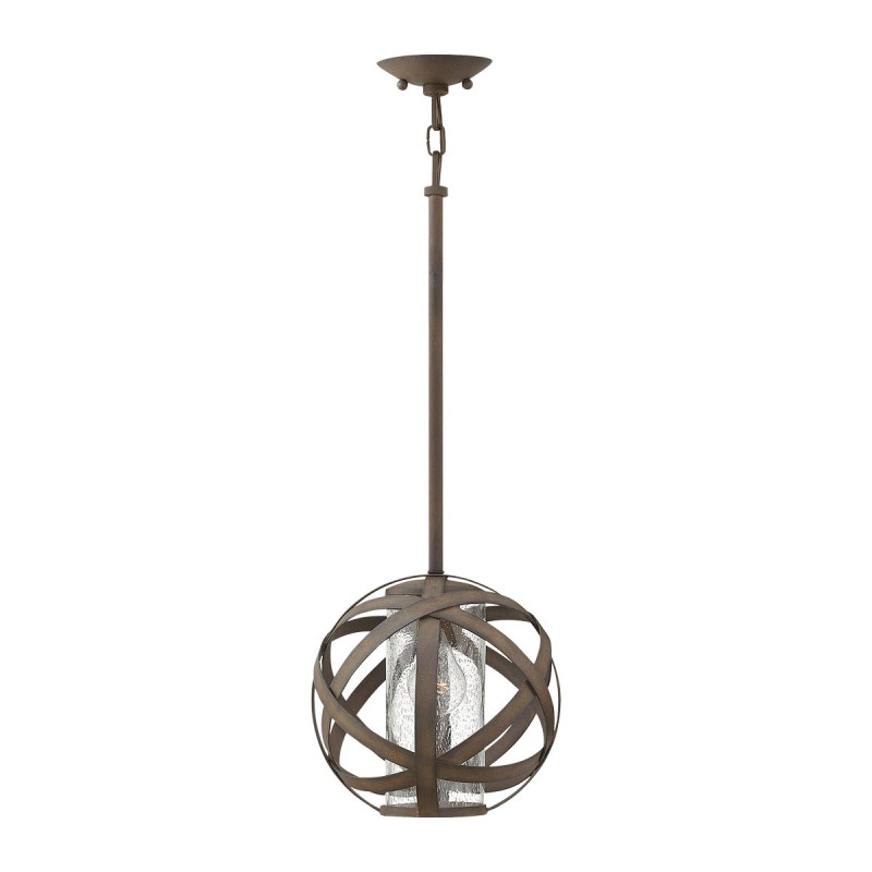 Lampa wisząca Carson - 1 źródło światła - Vintage żelazo HK-CARSON-P