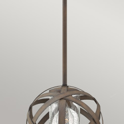Lampa wisząca Carson - 1 źródło światła - Vintage żelazo HK-CARSON-P