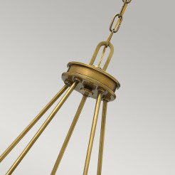 Żyrandol Collier - 5 źródeł światła - Klasyczny mosiądz HK-COLLIER5