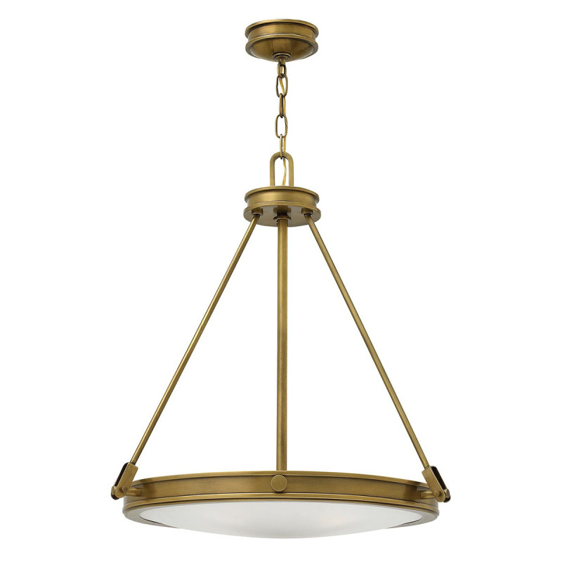 Lampa wisząca Collier - 4 źródła światła - Klasyczny mosiądz HK-COLLIER-P