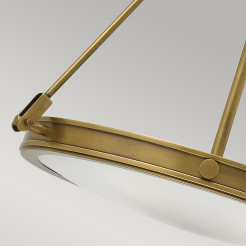 Lampa wisząca Collier - 4 źródła światła - Klasyczny mosiądz HK-COLLIER-P