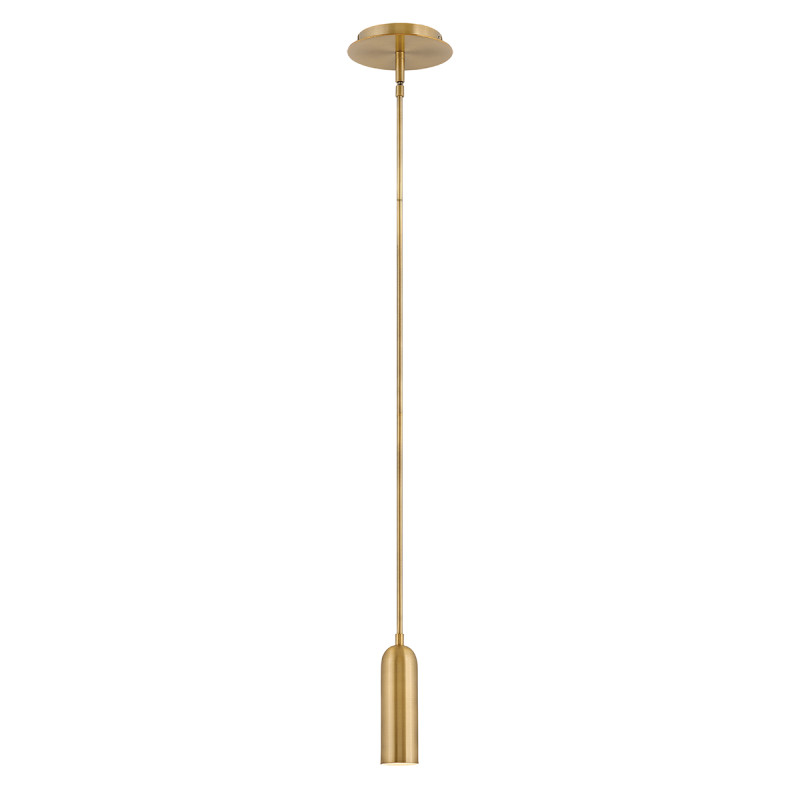 Mała lampa wisząca LED Dax - Klasyczny mosiądz HK-DAX-MP-HB