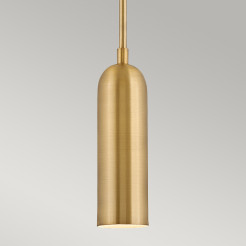 Mała lampa wisząca LED Dax - Klasyczny mosiądz HK-DAX-MP-HB