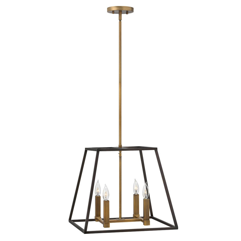 Lampa wisząca Fulton - 4 źródła światła - Brązowy, mosiądz HK-FULTON-4P