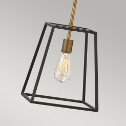 Lampa wisząca Fulton - 1 źródło światła - Brązowy, mosiądz HK-FULTON-P