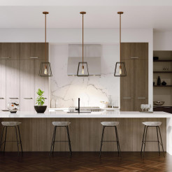 Lampa wisząca Fulton - 1 źródło światła - Brązowy, mosiądz HK-FULTON-P