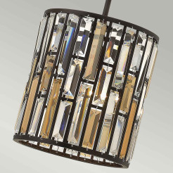 Lampa wisząca Gemma - 1 źródło światła - Vintage brąz HK-GEMMA-P-A-VBZ