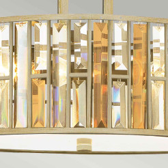 Lampa wisząca Gemma - 3 źródła światła - Srebrny HK-GEMMA-P-C-SL