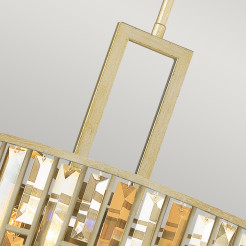 Lampa wisząca Gemma - 3 źródła światła - Srebrny HK-GEMMA-P-C-SL