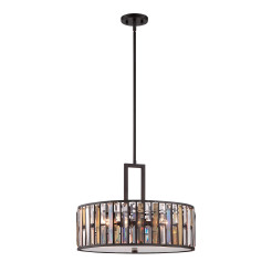 Lampa wisząca Gemma - 3 źródła światła - Vintage brąz HK-GEMMA-P-C-VBZ