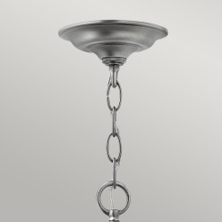 Duża lampa wisząca Gentry - 6 źródeł światła - Pewter HK-GENTRY-P-L-PW