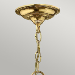 Średnia lampa wisząca Gentry - 4 źródła światła - Polerowany mosiądz HK-GENTRY-P-M-PB